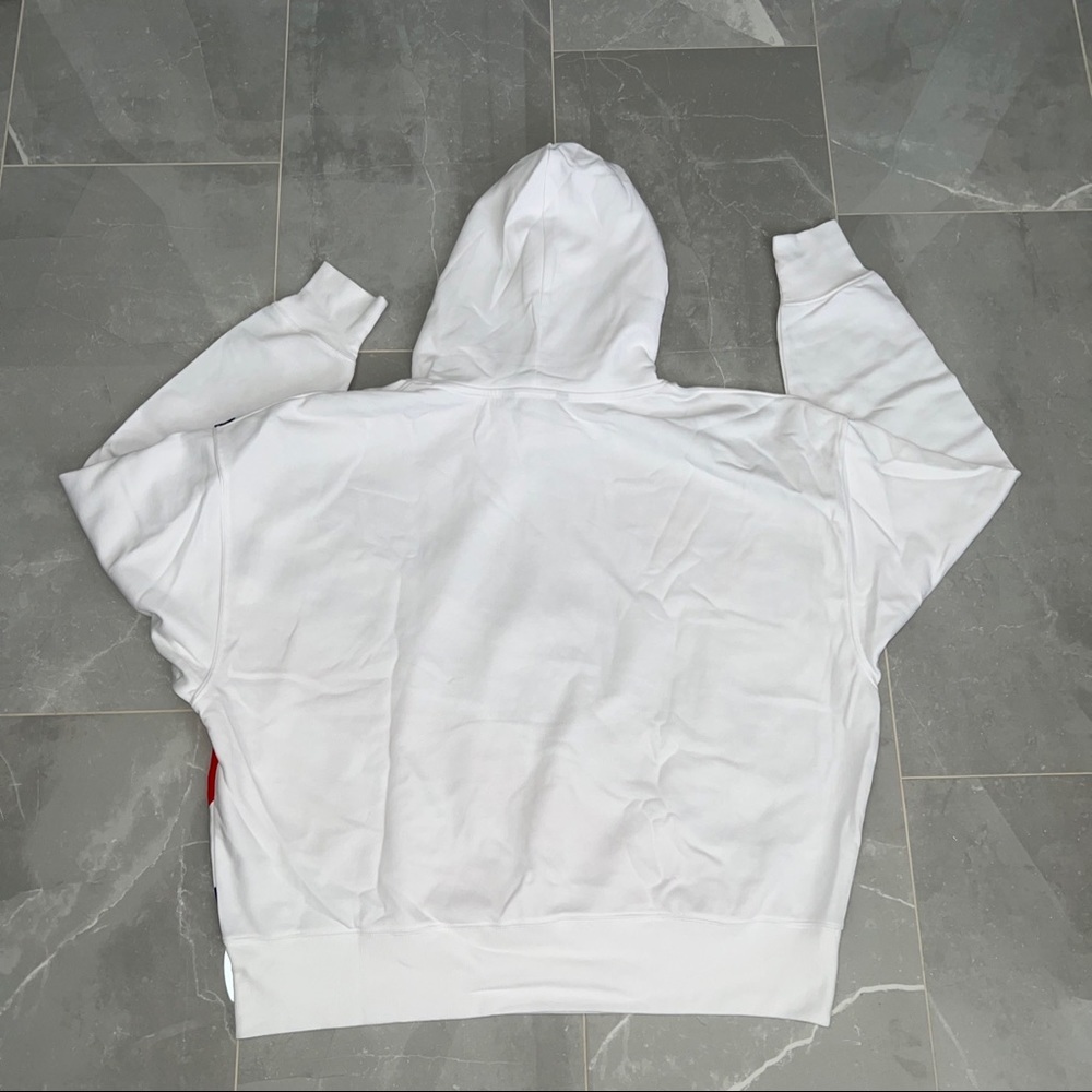 Lauren Ralph Lauren Women’s Striped Hoodie White - Picture 11 of 12